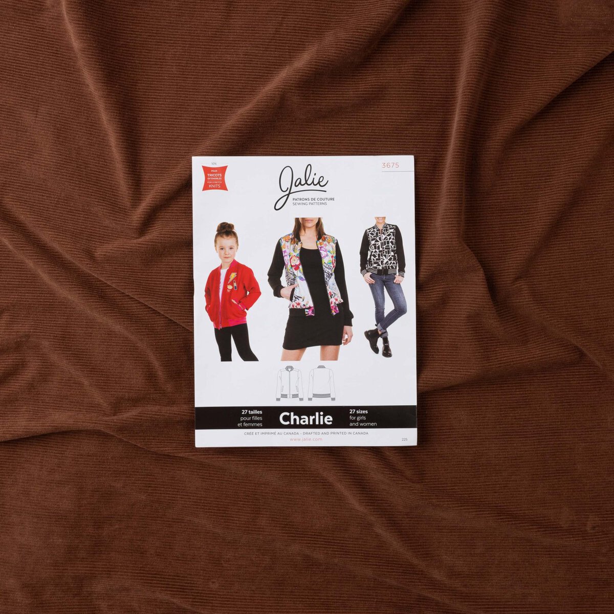 Jalie 3675 Charlie Bomber Jacket Pattern