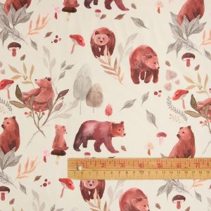 Cotton Poplin in Bear Country Dance (58" wide) - Image 2