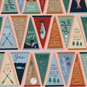 Backwoods & Boots - Field Pennants QC in Pink