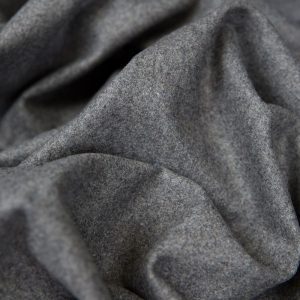 Melton Wool in Light Grey - Image 3