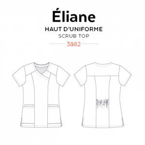 Jalie 3882 Eliane Scrub Top Pattern - Image 3