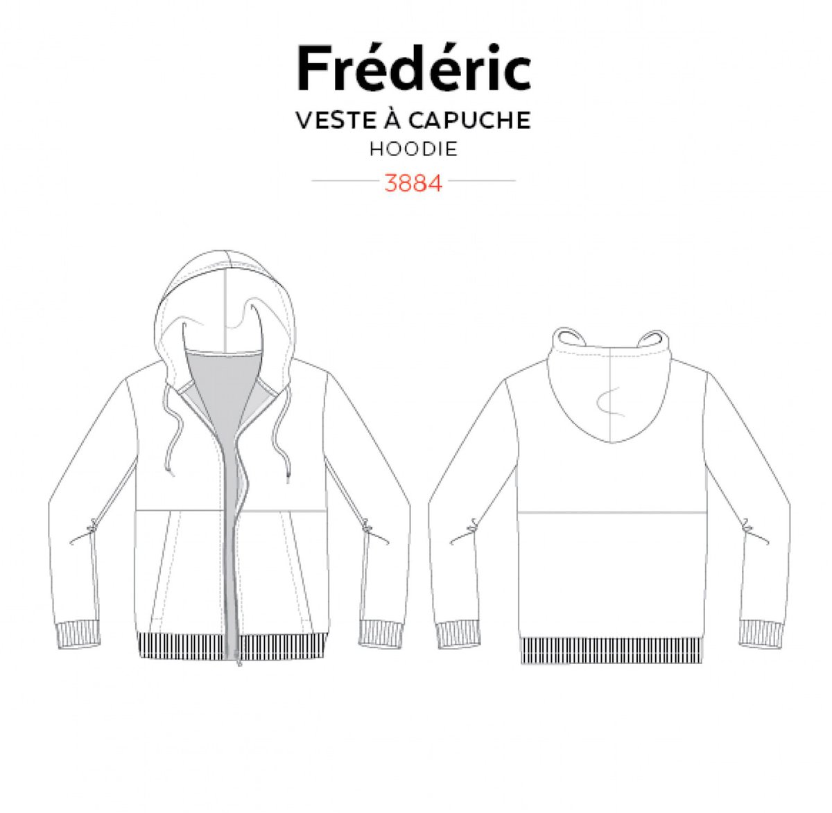 Jalie 3884 Frederic Hoodie Pattern - Image 4