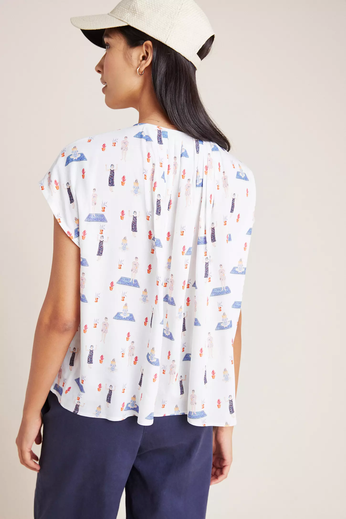 Designer Relaxation Rayon in Navy - Image 8