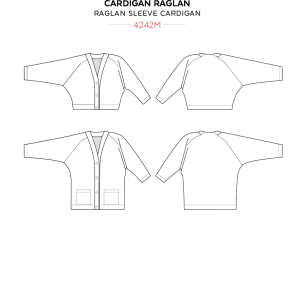 4242 Karine Raglan Cardigan - Image 4
