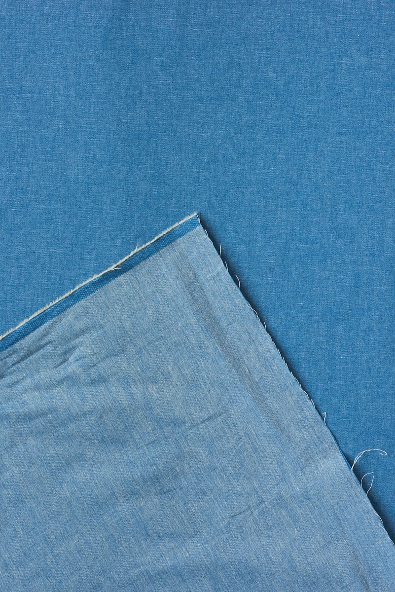 4oz Washed Chambray in Light Indigo - Image 4