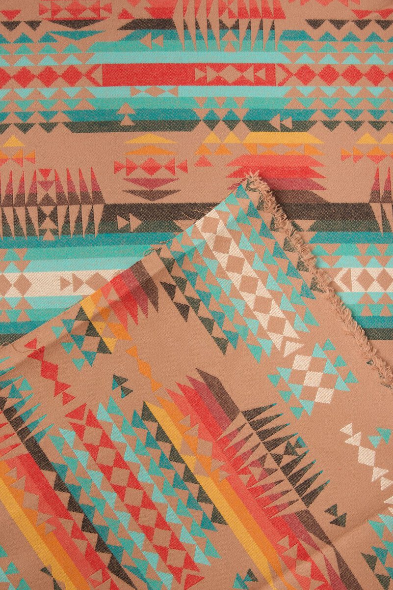 Sueded Woven in Mountain Pass Tan - Image 4