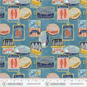 Villa Sol - Tinned Fish QC in Sea Blue