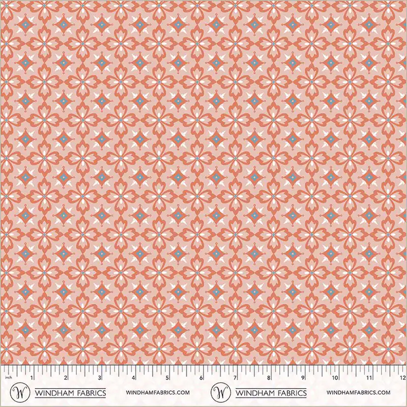 Villa Sol - Flower Tiles QC in Salmon