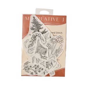 Peel, Stick & Stitch Embroidery Patterns - Forest Forage