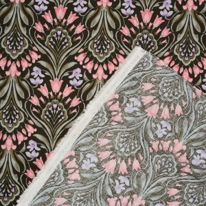 Art Nouveau Cotton Shirting in Onyx - Image 3
