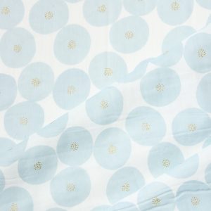 Muddy Works Dots Double Gauze in Mist