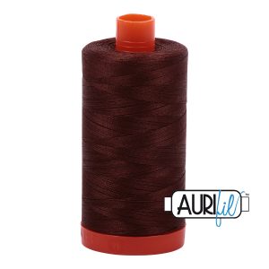 Aurifil 50wt Mako Cotton Thread - Chocolate 2360 (1,422 yds)