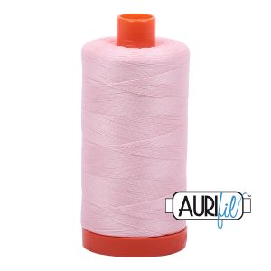 Aurifil 50wt Mako Cotton Thread - Pale Pink 2410 (1,422 yds)