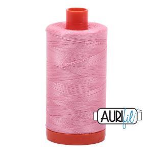 Aurifil 50wt Mako Cotton Thread - Bright Pink 2425 (1,422 yds)