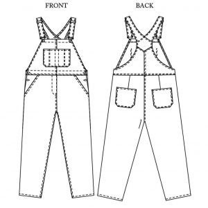 Merchant & Mills Harlene Dungarees Paper Pattern