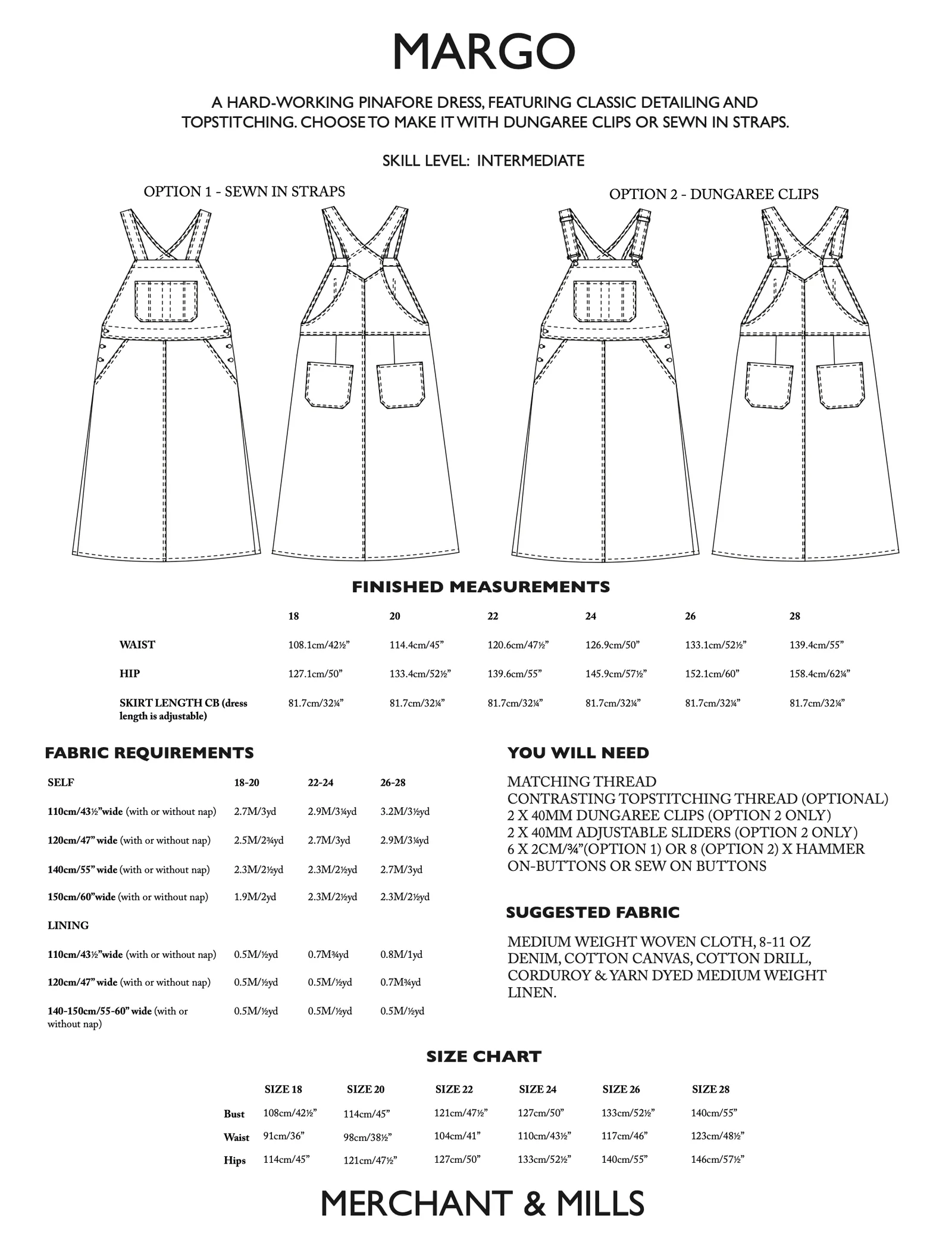 Merchant & Mills Margo Pattern (6-18 & 18-28) - Image 3