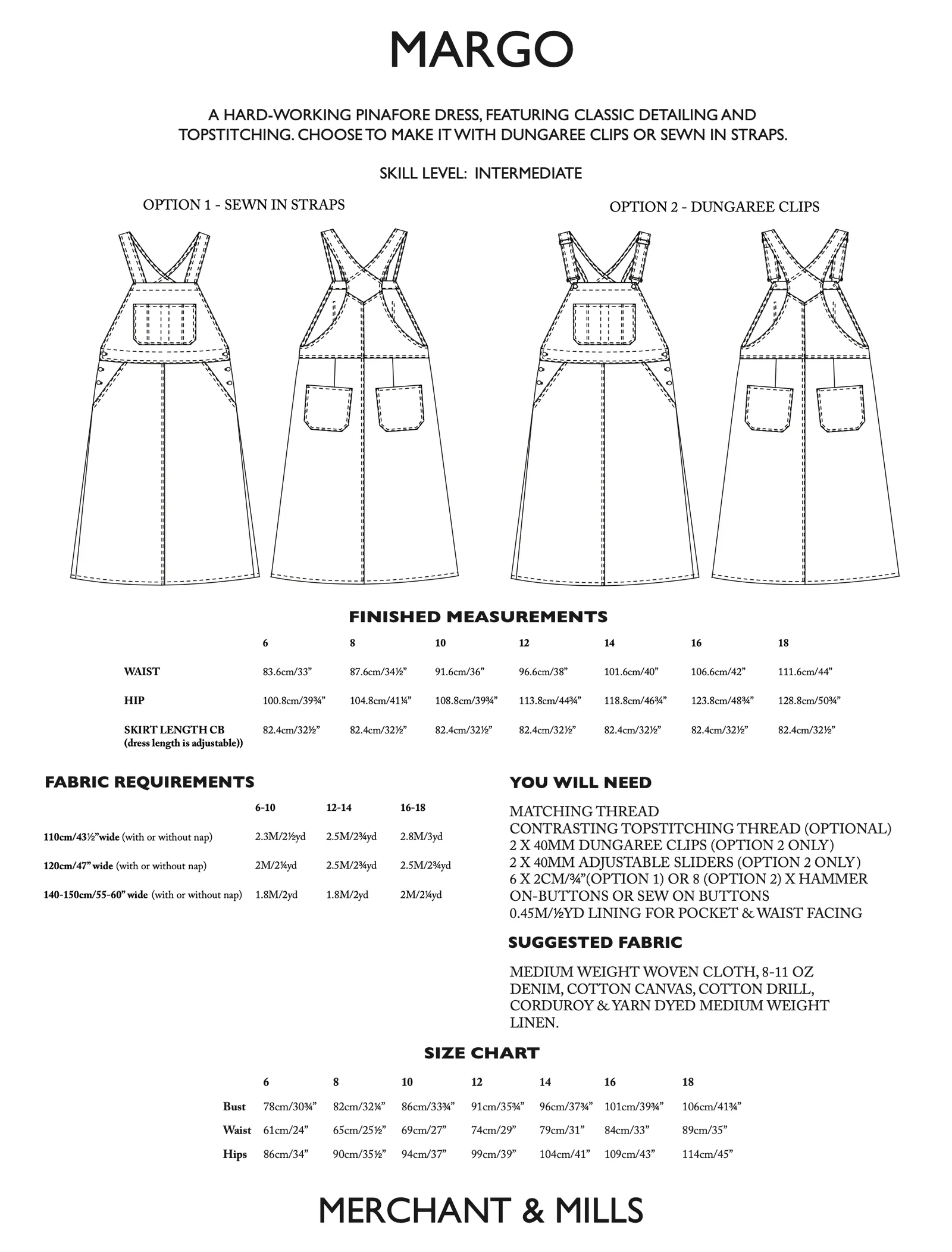 Merchant & Mills Margo Pattern (6-18 & 18-28) - Image 2