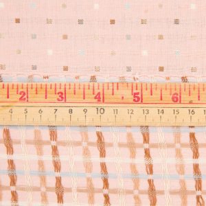 Nikko Embroidered Cotton in Peach - Image 4