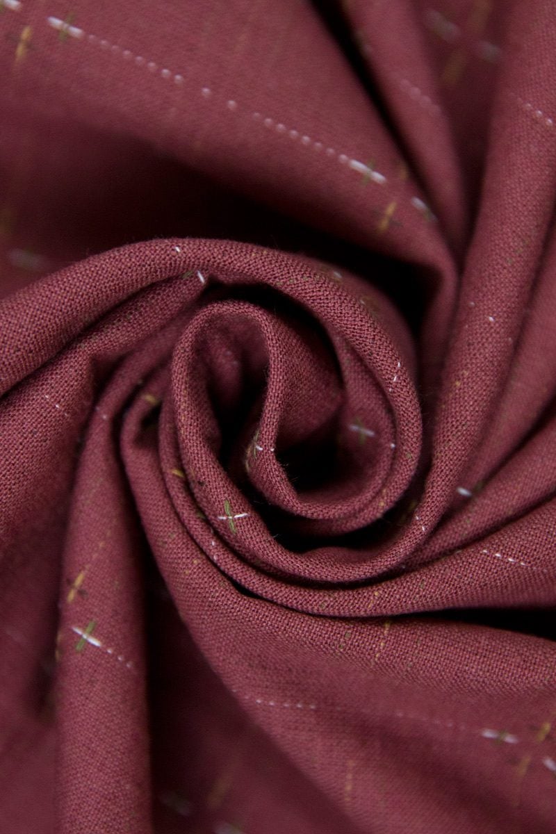 Primitive Rustic Cotton in Dusty Red - Image 2
