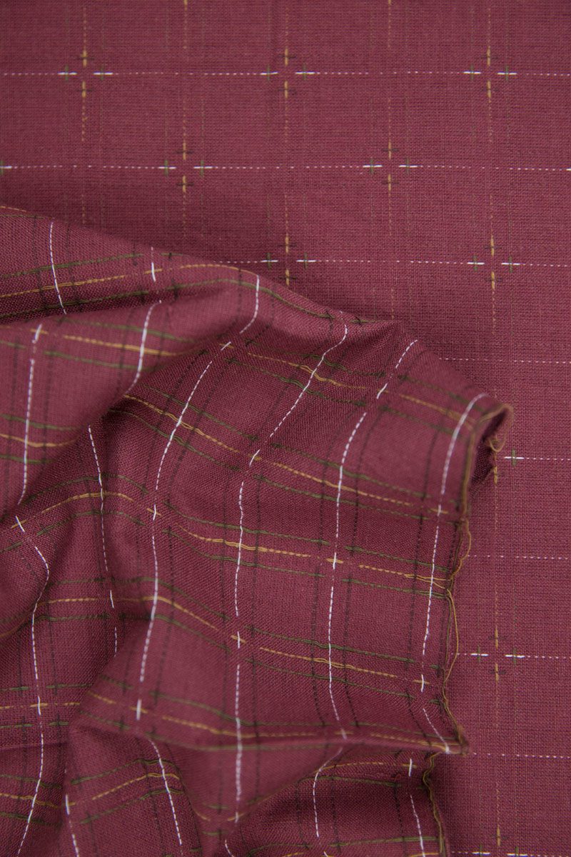 Primitive Rustic Cotton in Dusty Red - Image 4