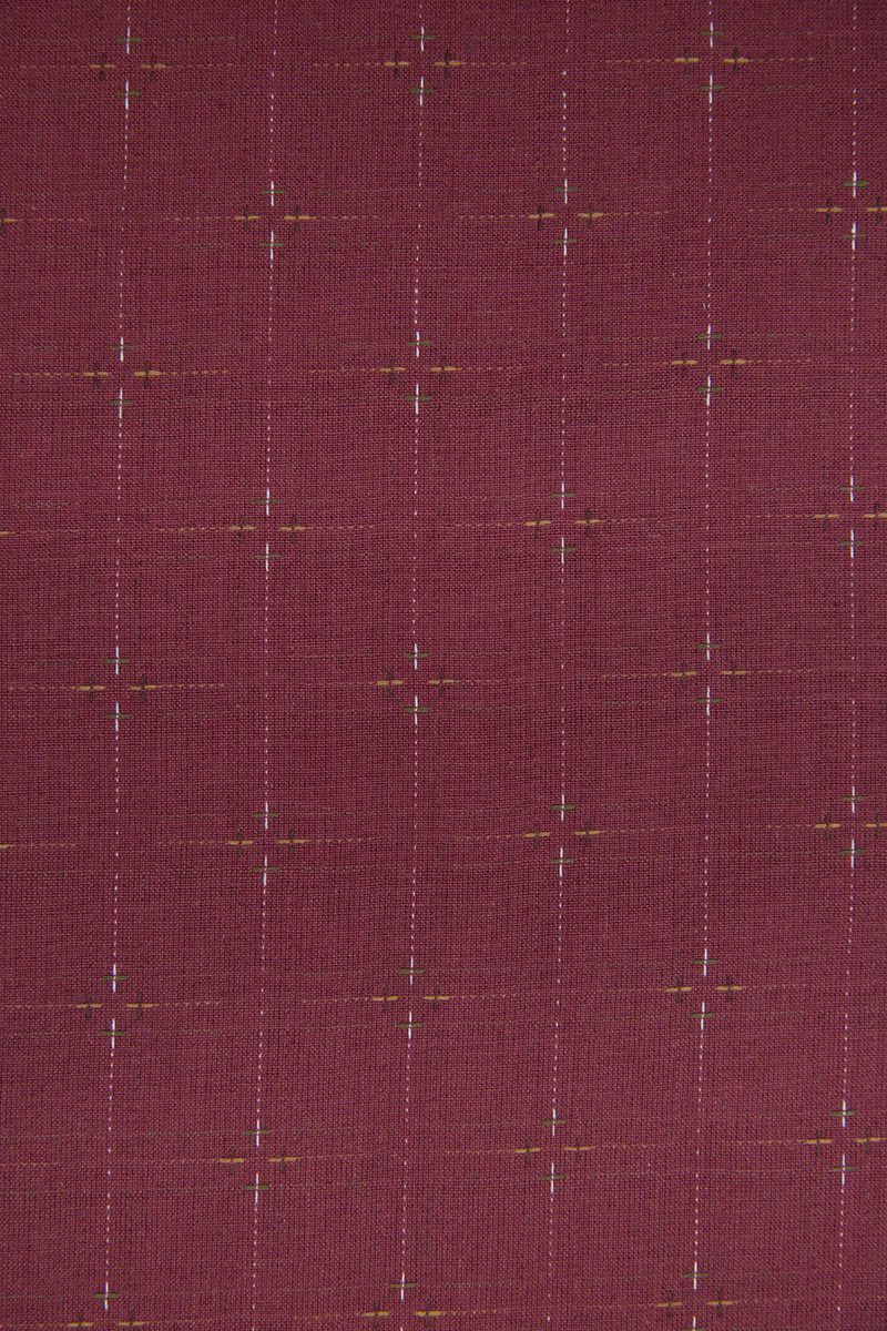 Primitive Rustic Cotton in Dusty Red