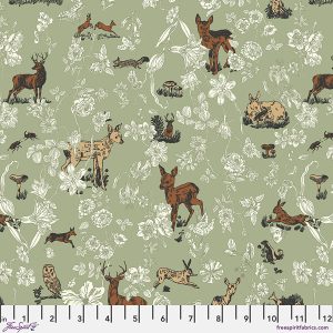 Last Fall in Japan - Bambi and Flowers QC in Mint