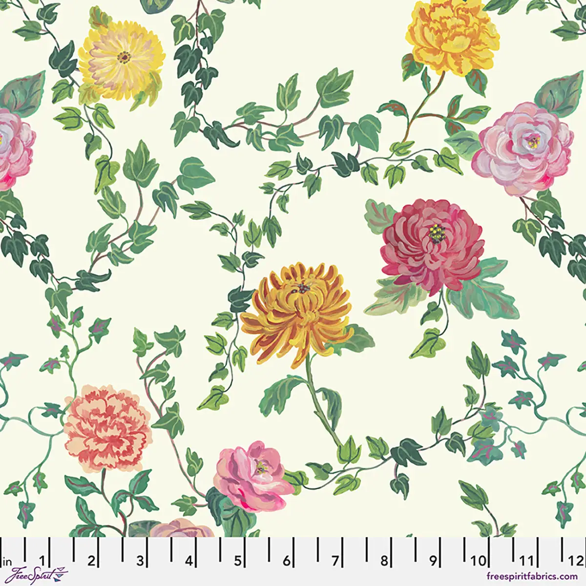 Last Fall in Japan - Ivy and Flowers QC in Cream