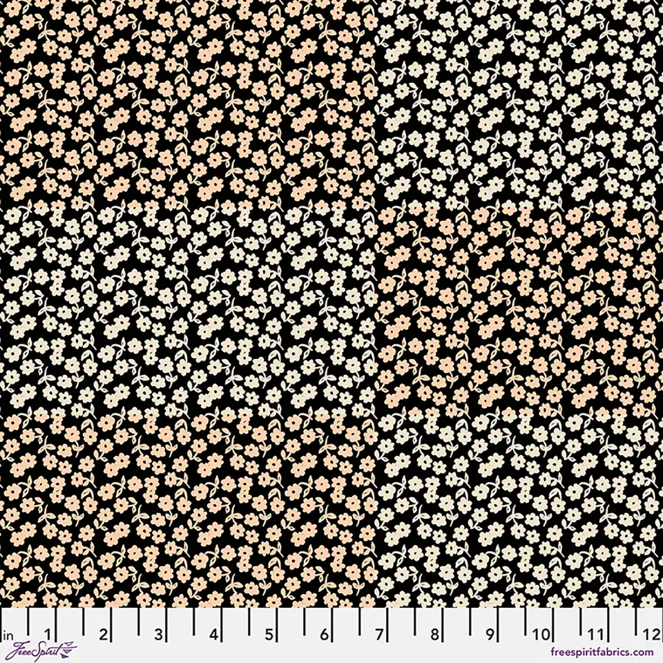 Last Fall in Japan - Little Flowers QC in Black