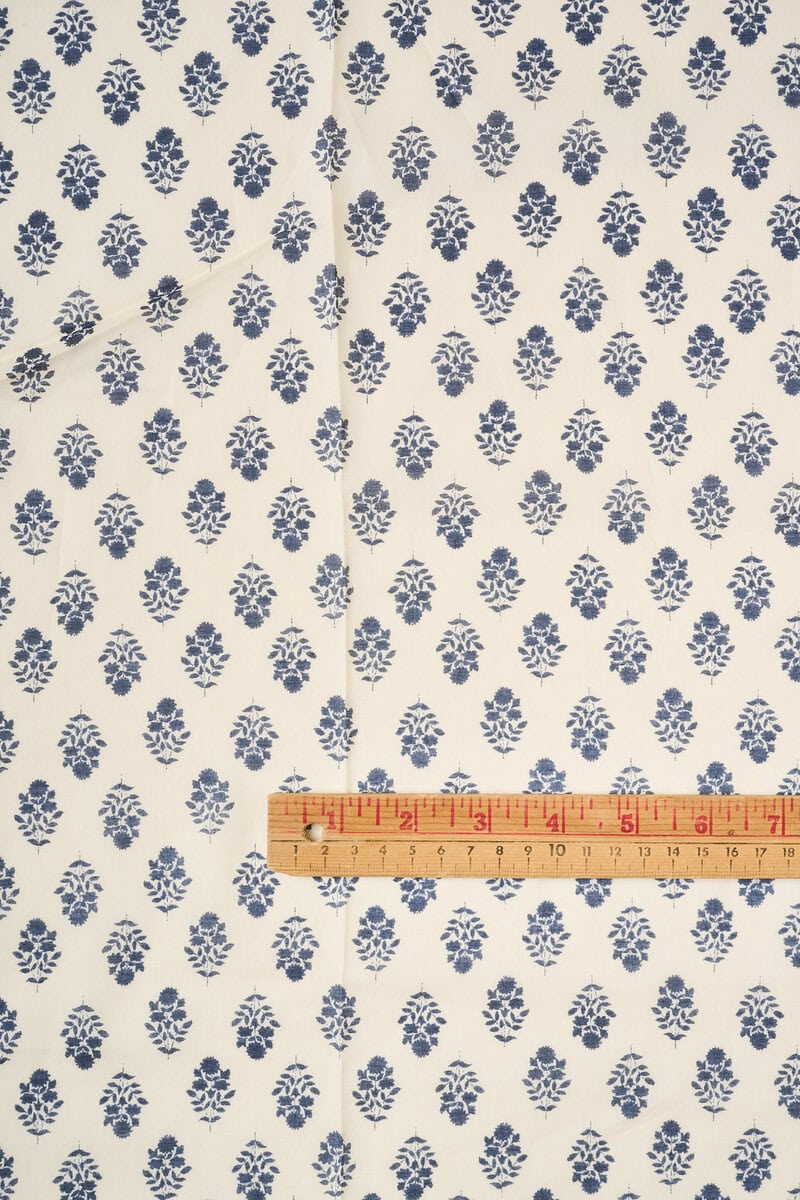 Flownny Calico Cotton Lawn in Black/Natural - Image 2