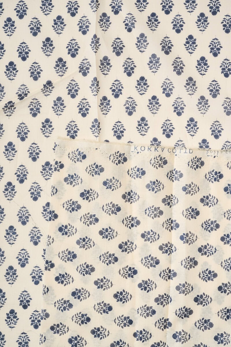 Flownny Calico Cotton Lawn in Black/Natural - Image 3