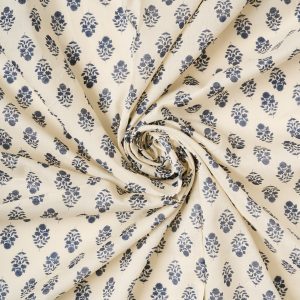 Flownny Calico Cotton Lawn in Black/Natural - Image 5