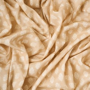 Flownny Calico Cotton Lawn in Natural/Buff - Image 4