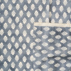 Flownny Calico Cotton Lawn in Natural/Charcoal - Image 2