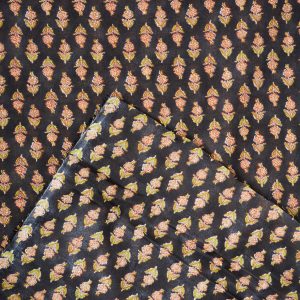 Flownny Sarasa Cotton Lawn in Black - Image 3