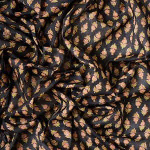 Flownny Sarasa Cotton Lawn in Black - Image 4