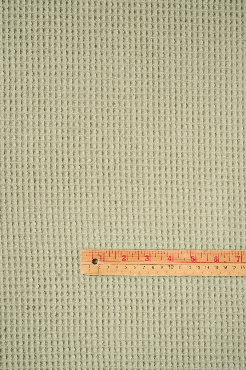 Waffled Cotton in Asparagus - Image 2