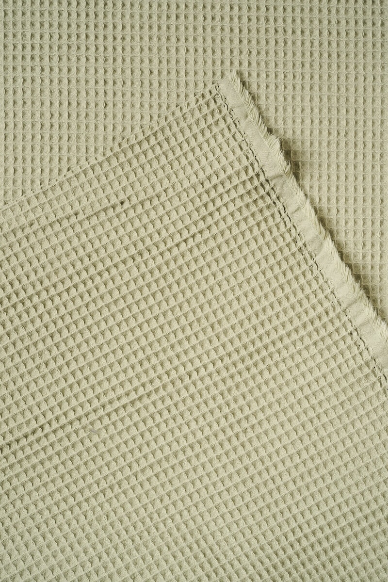 Waffled Cotton in Asparagus - Image 3