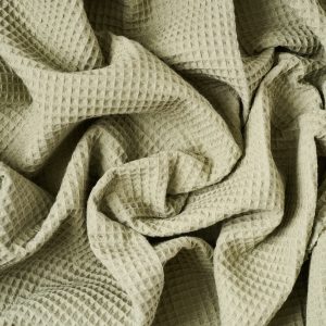 Waffled Cotton in Asparagus - Image 4