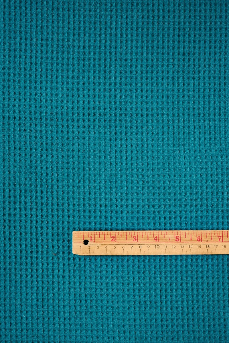 Waffled Cotton in Petrol - Image 2