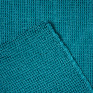 Waffled Cotton in Petrol - Image 3
