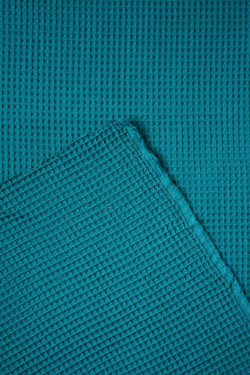 Waffled Cotton in Petrol - Image 3