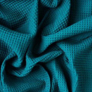 Waffled Cotton in Petrol - Image 4