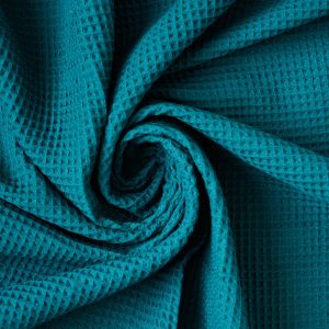 Waffled Cotton in Petrol - Image 5