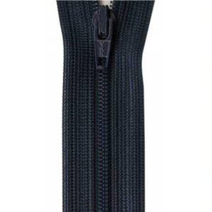 22" YKK Beulon Nylon Coil Zipper in Navy