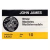 Milliners/Straw Uncarded Needles Size 10, 25ct