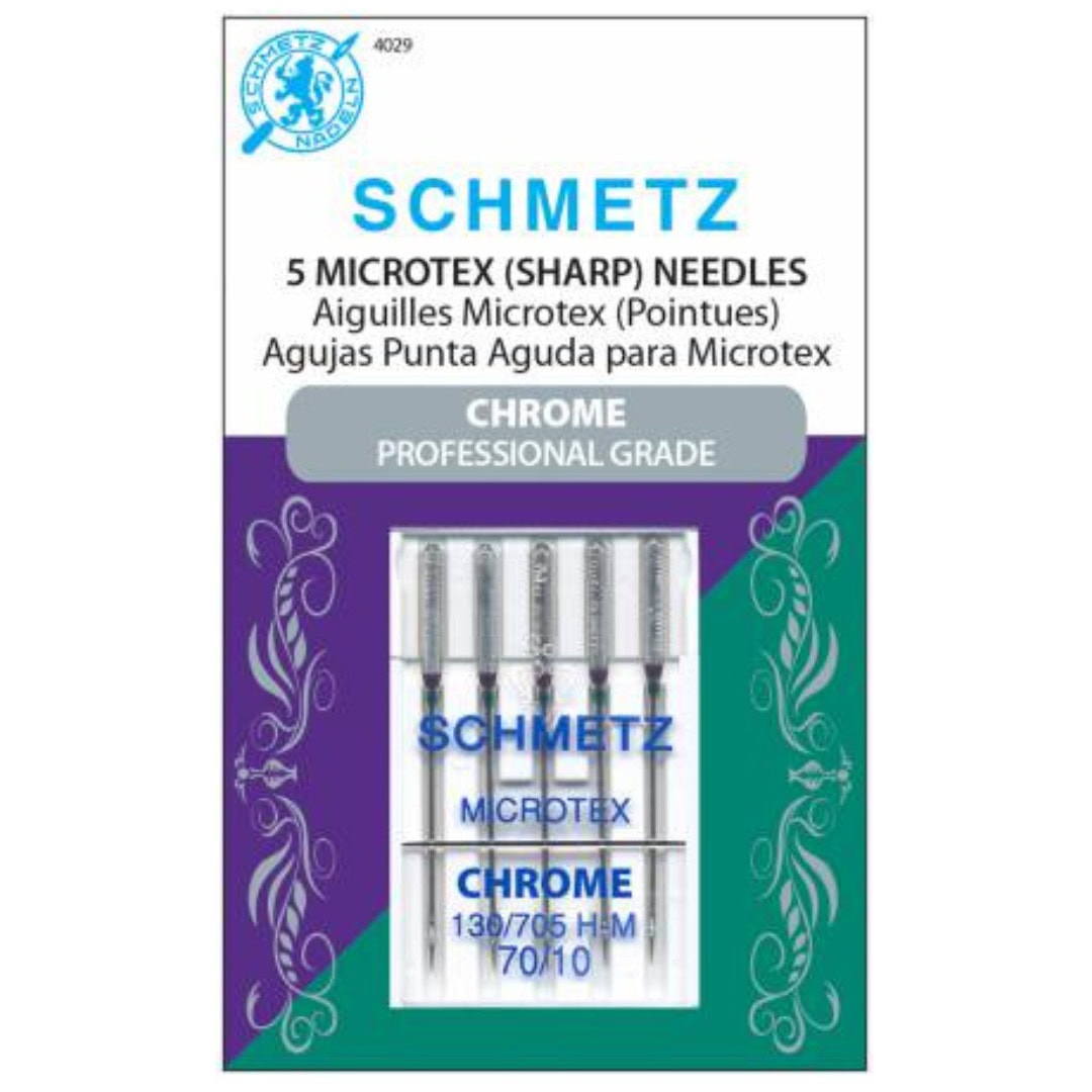 Chrome Microtex Needles 70/10