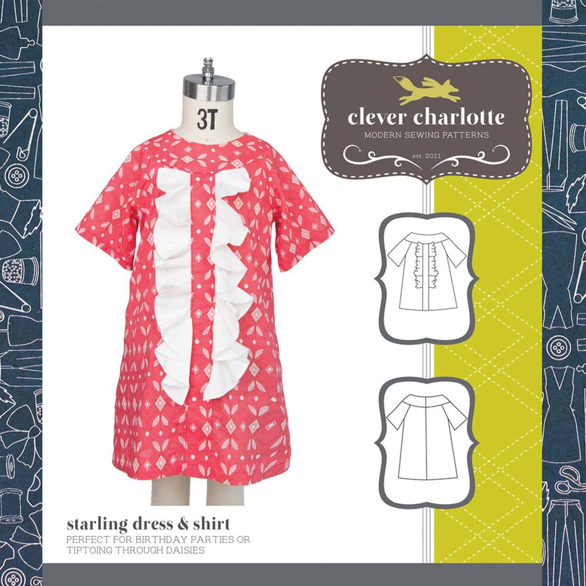 Clever Charlotte Starling Dress & Shirt Pattern