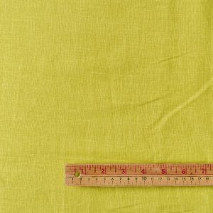 Designer Linen in Chartreuse - Image 3