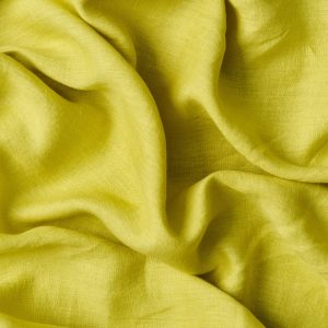 Designer Linen in Chartreuse - Image 5