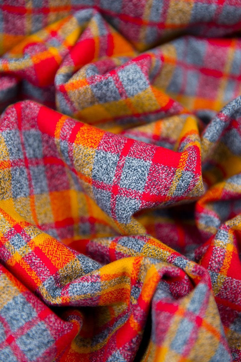 Robert Kaufman Mammoth Plaid Flannel in Crimson - Image 3